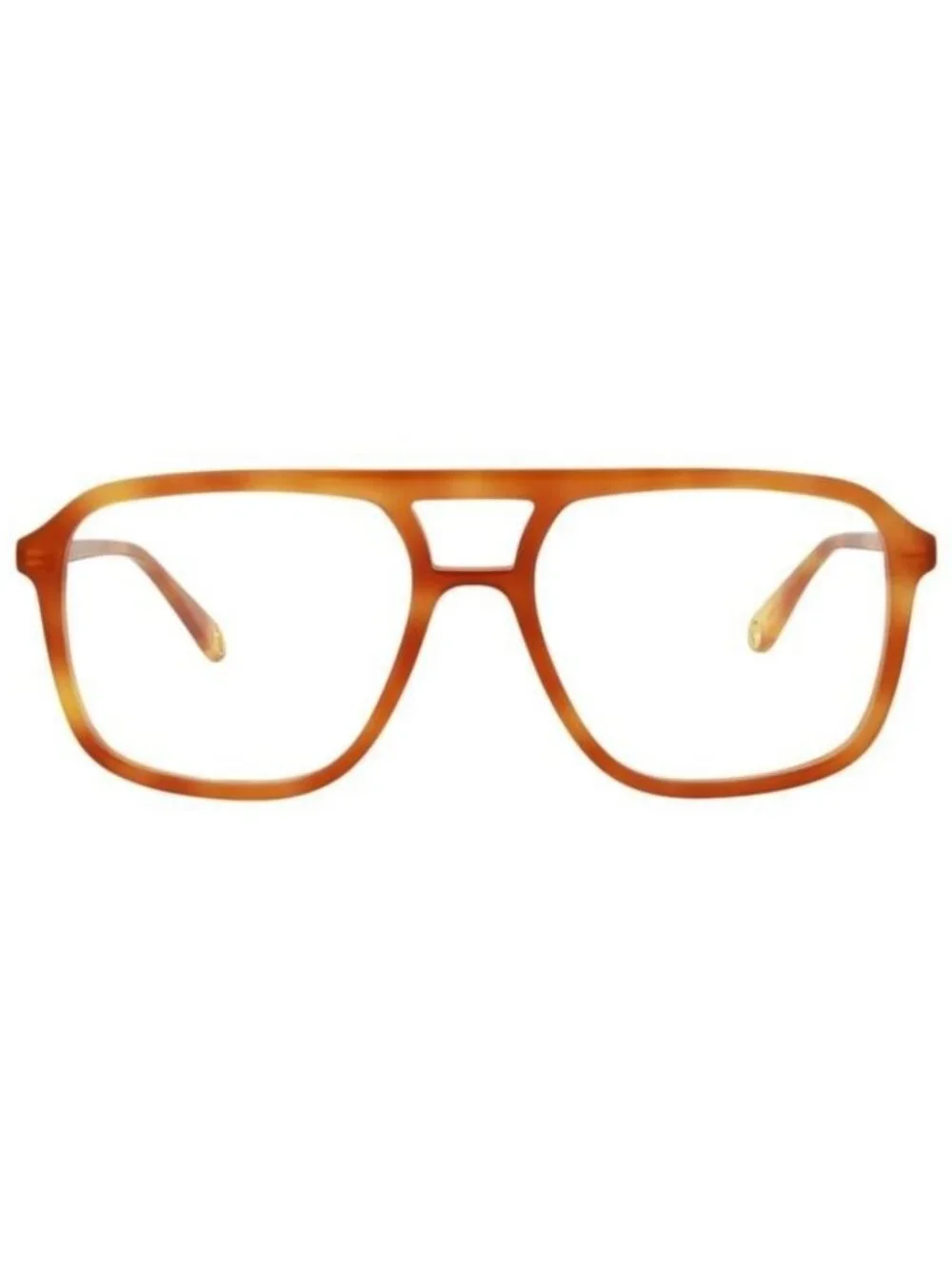 New Gucci Womens Aviator Havana Havana Transparent Fashion Designer Eyeglasses